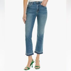 NWT 7 For All Mankind High Waist Skim Kick Light Denim Wash
